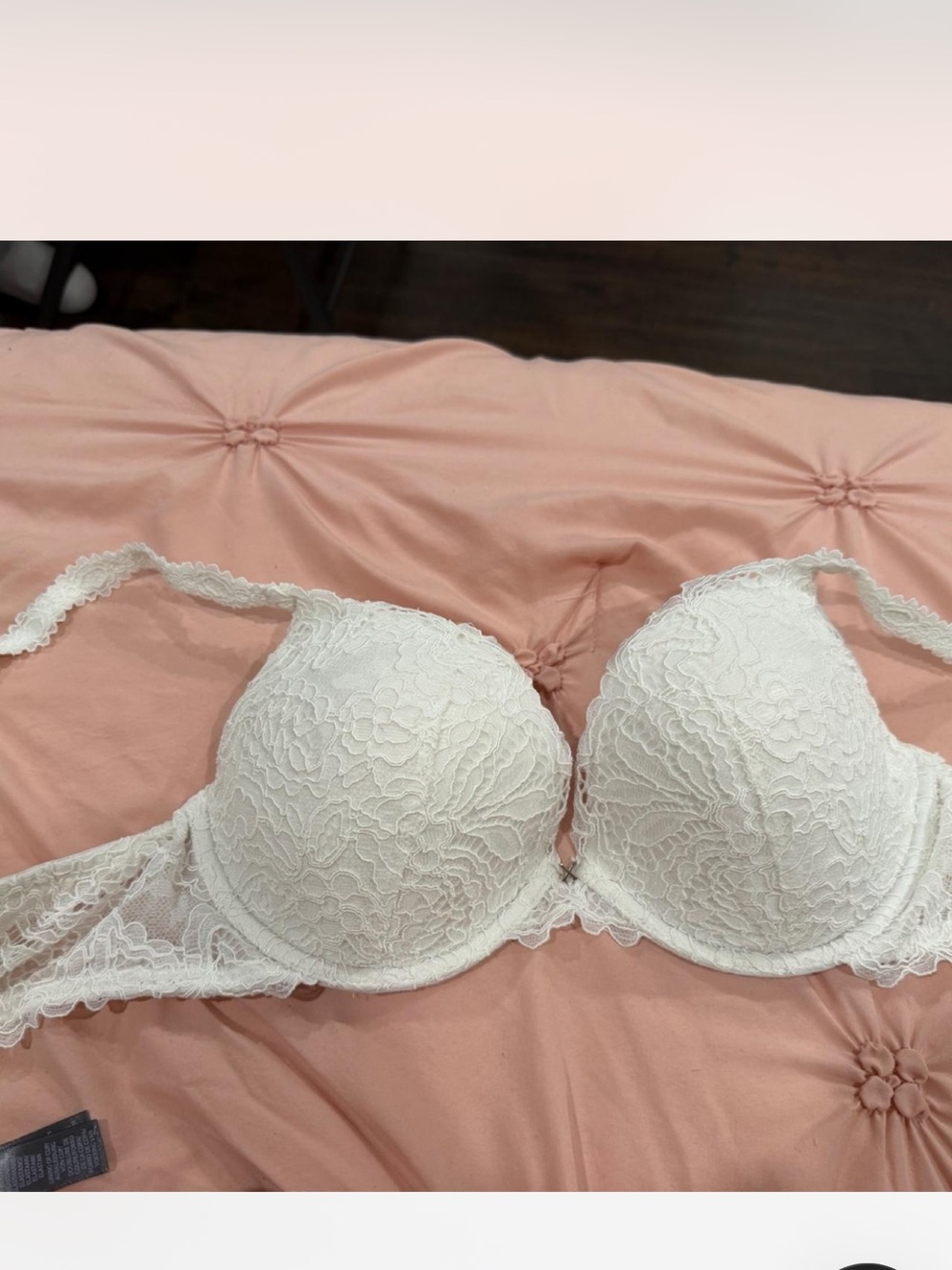 Savage X Fenty White Floral Lace Underwire Bra